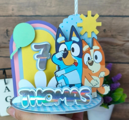 Arquivo de Topo de bolo VELA 3D - BLUEY