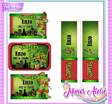 TARTARUGAS NINJAS - Mimos Ateliê