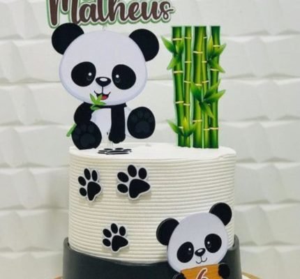 TOPO DE BOLO - PANDA