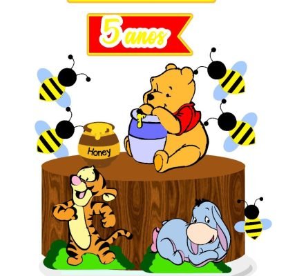 ursinho pooh em camadas luh personalizados